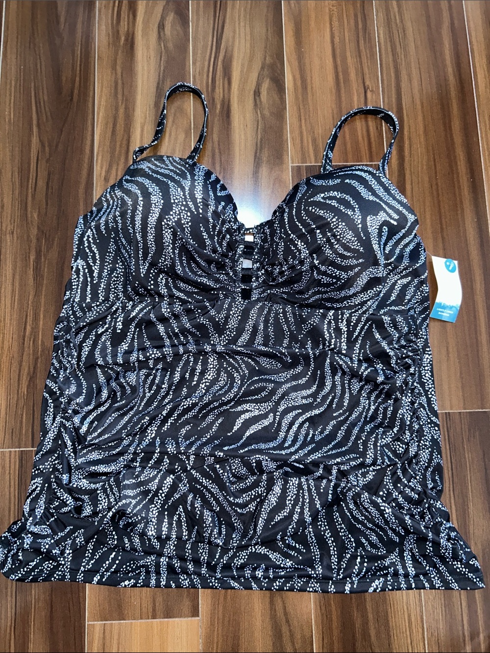 40DD Cacique swim Lightly lined bandeau Tankini top